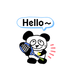 [LINEスタンプ] TENNIS PANDA  テニス パンダ