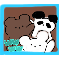 [LINEスタンプ] 手書きのシロクマスタンプ