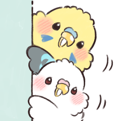 [LINEスタンプ] ふんわりインコちゃん