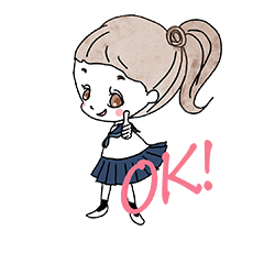 [LINEスタンプ] 動く女子高生スタンプ