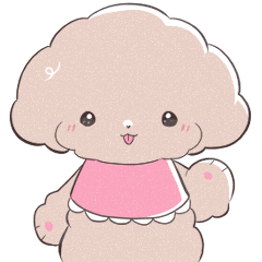 [LINEスタンプ] SWEET DOG POODLE 1