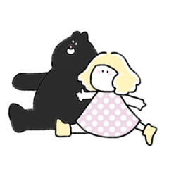 [LINEスタンプ] クロクマとおてんちゃん