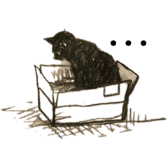 [LINEスタンプ] クロネコDay's BLACK CAT STREET 日常