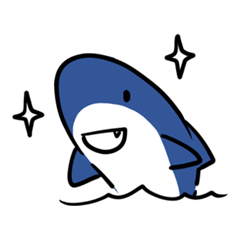 [LINEスタンプ] かわいいサメのステッカー