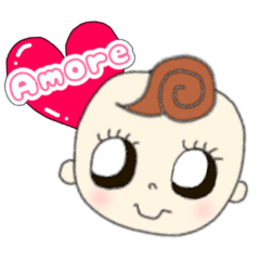 [LINEスタンプ] あもーれ♡おこちゃん