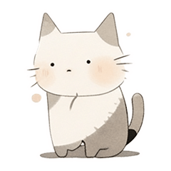 [LINEスタンプ] ふわふあキャット