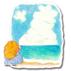 [LINEスタンプ] ムントくんの夏休み♪