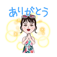 [LINEスタンプ] トロピカル娘