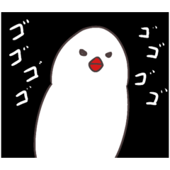 [LINEスタンプ] 白文鳥手描きスタンプ