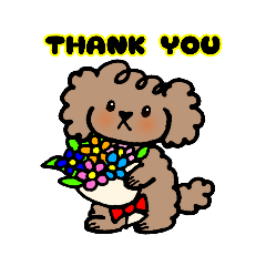 [LINEスタンプ] 手書き風トイプー犬❤️BOY 日常・仕事