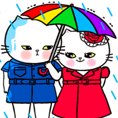 [LINEスタンプ] コニとコヴィの夏の物語