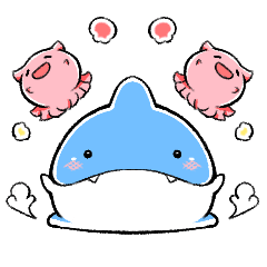 [LINEスタンプ] なんとかなるさめ【海の生物シリーズ➀】