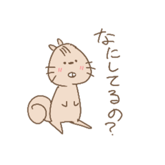 [LINEスタンプ] ゆるリス・家族に使える