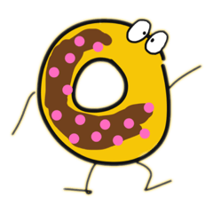 [LINEスタンプ] ドッドッドーナッツくん (公式スタンプ)