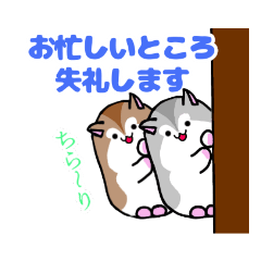 [LINEスタンプ] ハムチーさん(PTA、お仕事ver)