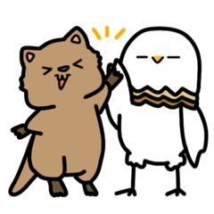 [LINEスタンプ] 賞味期限鳥とワラビヌス