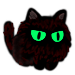 [LINEスタンプ] モフい猫の名はめっかわ黒もふスタンプ