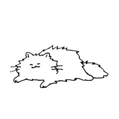 [LINEスタンプ] 白くて可愛いふわふわのねこ