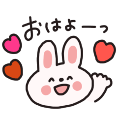 [LINEスタンプ] 毎日使えるゆるかわうさぎ