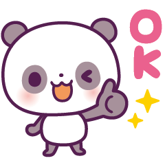 [LINEスタンプ] かわいいパンダ  定番スタンプ