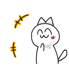 [LINEスタンプ] 落書きねこみみ〜1〜