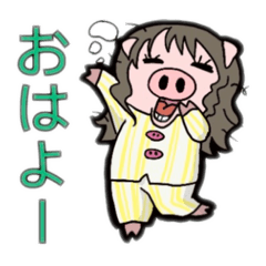 [LINEスタンプ] まるい女スタンプ