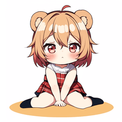 [LINEスタンプ] かわいいけものみみ Chibi Mochi