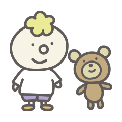 [LINEスタンプ] クマとボク