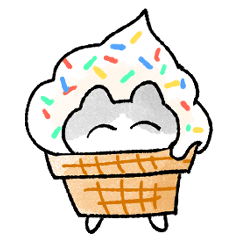 [LINEスタンプ] ただようねこ5～夏～