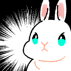 [LINEスタンプ] うさぎのしるちゃん