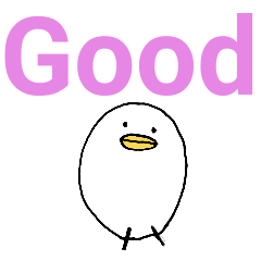 [LINEスタンプ] 白いひよこのスタンプ