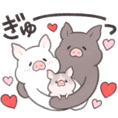 [LINEスタンプ] マイクロブタのしらたまちゃん