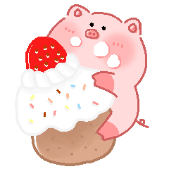 [LINEスタンプ] ぶたのとんまる～ごはん～