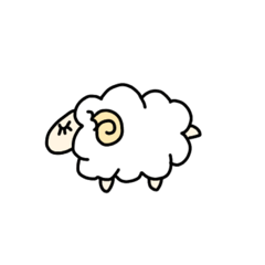 [LINEスタンプ] ひつじさんのもこもこすたんぷ