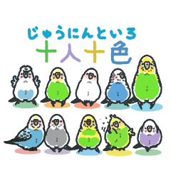 [LINEスタンプ] セキセイインコスタンプ 色んなカラー