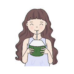 [LINEスタンプ] タイの夏！ 女の子のサマータイム