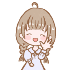 [LINEスタンプ] 修正版竪琴ライアー大好きみつあみ子ちゃん