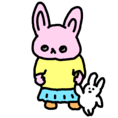 [LINEスタンプ] うさぎちゃんとねずみくん