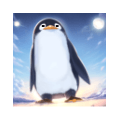 [LINEスタンプ] 無言ペンギン6