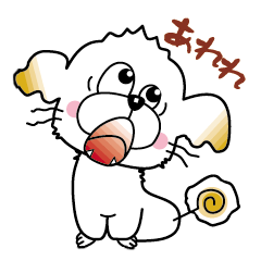 [LINEスタンプ] とぼけたトイプーのあれれちゃんスタンプ