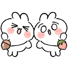 [LINEスタンプ] ふたごうさぎ 1