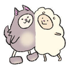 [LINEスタンプ] ぱぴぽ＆ガオン