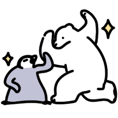 [LINEスタンプ] コウペンヒナとシロクマのゆる日常2