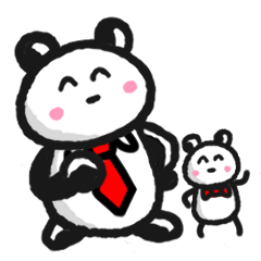 [LINEスタンプ] ぱんだ課長