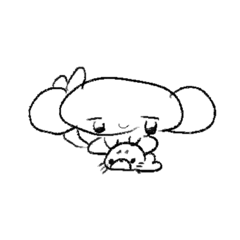 [LINEスタンプ] ぺたぺたぺもちシール