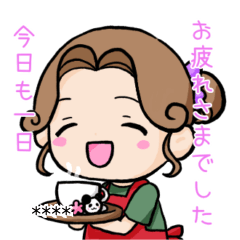 [LINEスタンプ] ママさん＊あいさつスタンプ