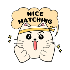 [LINEスタンプ] マッチング猫スタンプ