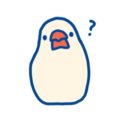 [LINEスタンプ] 文鳥赤×青