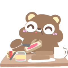 [LINEスタンプ] つのっクマ