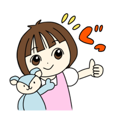 [LINEスタンプ] NIPPONのリトルガール